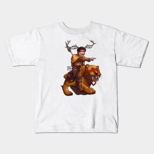 The Horned God - Digital Art - Pagan Art - Wiccan Art Kids T-Shirt